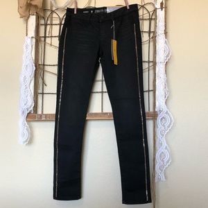 Jennifer Lopez Black Embellished Skinny Jeans